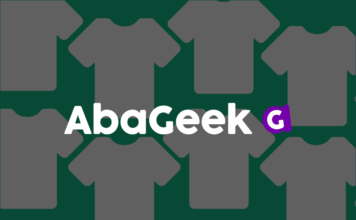 Logotipo de loja virtual de camisetas geek - Branding de AbaGeek. destaque logotipo loja virtual de camisetas abageek, logo ecommerce