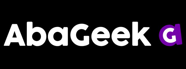 logo header abageek, logotipo, logomarca, logodesign, logo instagram, logotipo loja camisetas, fundo preto, horizontal