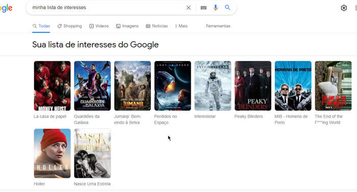 como salvar filme ou serie no google passo 5