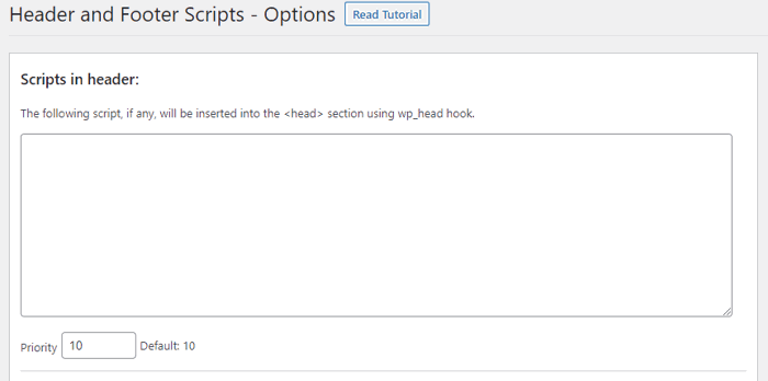 Plugin WordPress para adicionar script no header e footer (Header and Footer Scripts) 3 Plugin WordPress adicionar código no header e no footer passo 07: adicionar código ao Header (cabeçalho - código na parte superior - acima)