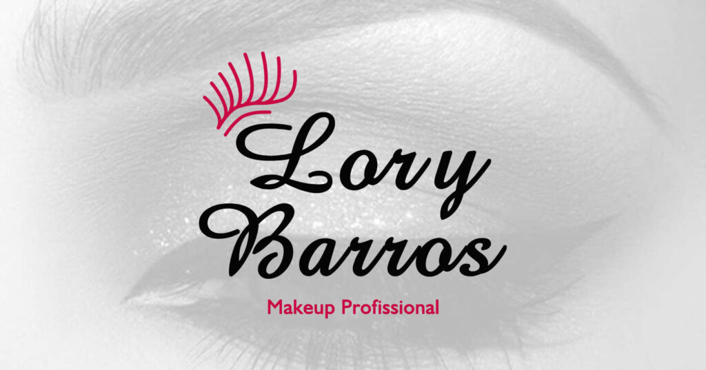Logo Lory Barros Makeup Profissional e Delivery. Logo Makeup Profissional em Salvador Lory Barros.
